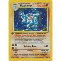 Machamp 8/102 Base Set Unlimited 1st Edition (with shadow) Holo Rare Pokemon Card NEAR MINT TCG