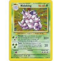 Nidoking 11/102 Base Set Unlimited Holo Rare Pokemon Card NEAR MINT TCG