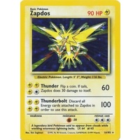 Zapdos 16/102 Base Set Unlimited Holo Rare Pokemon Card NEAR MINT TCG
