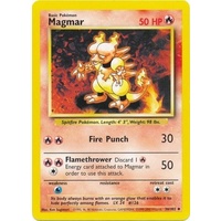 Magmar 36/102 Base Set Unlimited Uncommon Pokemon Card NEAR MINT TCG