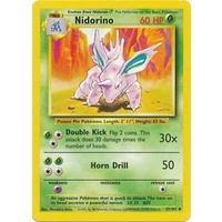 Nidorino 37/102 Base Set Unlimited Uncommon Pokemon Card NEAR MINT TCG