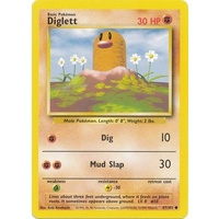 Diglett 47/102 Base Set Unlimited Common Pokemon Card NEAR MINT TCG
