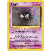 Gastly 50/102 Base Set Unlimited Common Pokemon Card NEAR MINT TCG
