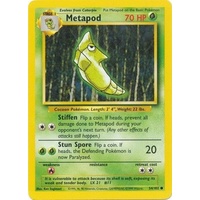 Metapod 54/102 Base Set Unlimited Common Pokemon Card NEAR MINT TCG