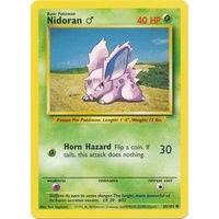 Nidoran 55/102 Base Set Unlimited Common Pokemon Card NEAR MINT TCG