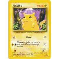 Pikachu 58/102 Base Set Unlimited Common Pokemon Card NEAR MINT TCG