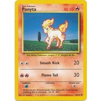 Ponyta 60/102 Base Set Unlimited Common Pokemon Card NEAR MINT TCG