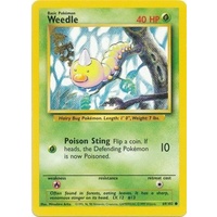 Weedle 69/102 Base Set Unlimited Common Pokemon Card NEAR MINT TCG