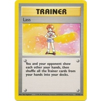Lass 75/102 Base Set Unlimited Rare Trainer Pokemon Card NEAR MINT TCG