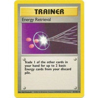 Energy Retrieval 81/102 Base Set Unlimited Uncommon Trainer Pokemon Card NEAR MINT TCG