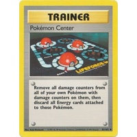 Pokemon Center 85/102 Base Set Unlimited Uncommon Trainer Pokemon Card NEAR MINT TCG
