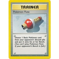 Pokemon Flute 86/102 Base Set Unlimited Uncommon Trainer Pokemon Card NEAR MINT TCG