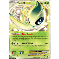 Celebi EX 9/149 BW Boundaries Crossed Holo Ultra Rare Pokemon Card NEAR MINT TCG