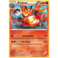 Emboar 26/149 BW Boundaries Crossed Holo Rare Pokemon Card NEAR MINT TCG