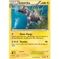 Zebstrika 57/149 BW Boundaries Crossed Holo Rare Pokemon Card NEAR MINT TCG