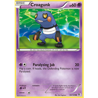 Croagunk 64/149 BW Boundaries Crossed Common Pokemon Card NEAR MINT TCG