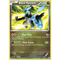 Black Kyurem 100/149 BW Boundaries Crossed Rare Pokemon Card NEAR MINT TCG