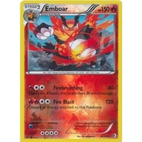 Emboar 26/149 BW Boundaries Crossed Reverse Holo Rare Pokemon Card NEAR MINT TCG