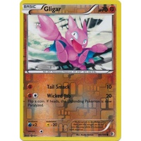 Gligar 80/149 BW Boundaries Crossed Reverse Holo Common Pokemon Card NEAR MINT TCG
