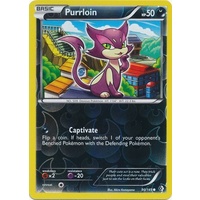 Purrloin 90/149 BW Boundaries Crossed Reverse Holo Common Pokemon Card NEAR MINT TCG