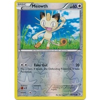 Meowth 106/149 BW Boundaries Crossed Reverse Holo Common Pokemon Card NEAR MINT TCG