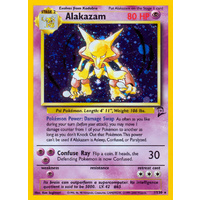 Alakazam 1/130 Base Set 2 Holo Rare Pokemon Card NEAR MINT TCG
