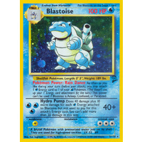 Blastoise 2/130 Base Set 2 Holo Rare Pokemon Card NEAR MINT TCG