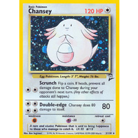 Chansey 3/130 Base Set 2 Holo Rare Pokemon Card NEAR MINT TCG