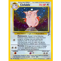 Clefable 5/130 Base Set 2 Holo Rare Pokemon Card NEAR MINT TCG