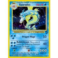 LIGHTLY PLAYED Gyarados 7/130 Base Set 2 Holo Rare Pokemon Card NEAR MINT TCG
