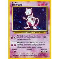 Mewtwo 10/130 Base Set 2 Holo Rare Pokemon Card NEAR MINT TCG