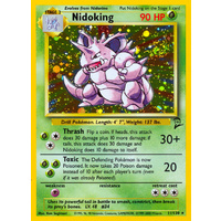 Nidoking 11/130 Base Set 2 Holo Rare Pokemon Card NEAR MINT TCG
