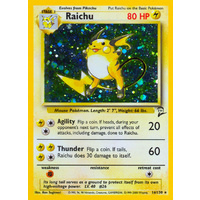 Raichu 16/130 Base Set 2 Holo Rare Pokemon Card NEAR MINT TCG