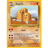 Dugtrio 23/130 Base Set 2 Rare Pokemon Card NEAR MINT TCG