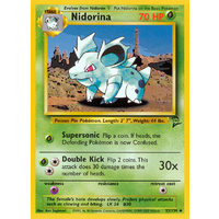 Nidorina 53/130 Base Set 2 Uncommon Pokemon Card NEAR MINT TCG