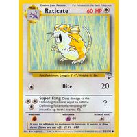 Raticate 58/130 Base Set 2 Uncommon Pokemon Card NEAR MINT TCG