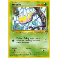 Weedle 100/130 Base Set 2 Common Pokemon Card NEAR MINT TCG