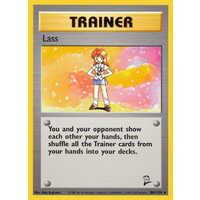 Lass 104/130 Base Set 2 Rare Trainer Pokemon Card NEAR MINT TCG