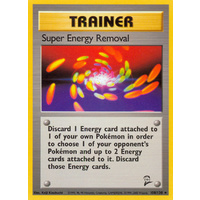 LIGHTLY PLAYED Super Energy Removal 108/130 Base Set 2 Rare Trainer Pokemon Card TCG