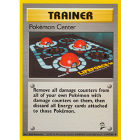 Pokemon Center 114/130 Base Set 2 Uncommon Trainer Pokemon Card NEAR MINT TCG