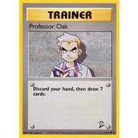 Professor Oak 116/130 Base Set 2 Uncommon Trainer Pokemon Card NEAR MINT TCG
