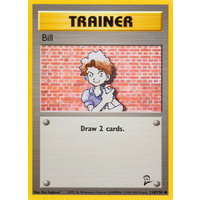 Bill 118/130 Base Set 2 Common Trainer Pokemon Card NEAR MINT TCG