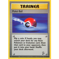 Poke Ball 121/130 Base Set 2 Common Trainer Pokemon Card NEAR MINT TCG