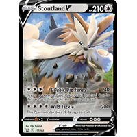 Stoutland V 117/163 SWSH Battle Styles Holo Ultra Rare Pokemon Card NEAR MINT TCG