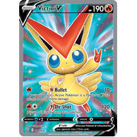 Victini V 144/163 SWSH Battle Styles Full Art Holo Ultra Rare Pokemon Card NEAR MINT TCG