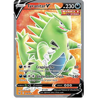 Tyranitar V 154/163 SWSH Battle Styles Full Art Holo Ultra Rare Pokemon Card NEAR MINT TCG