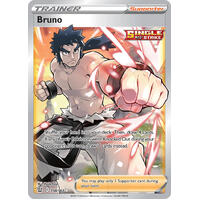 Bruno 158/163 SWSH Battle Styles Full Art Holo Ultra Rare Trainer Pokemon Card NEAR MINT TCG