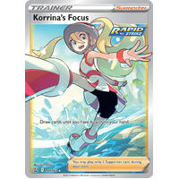 Korrina's Focus 160/163 SWSH Battle Styles Full Art Holo Ultra Rare Trainer Pokemon Card NEAR MINT TCG