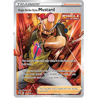 Single Strike Style Mustard 163/163 SWSH Battle Styles Full Art Holo Ultra Rare Trainer Pokemon Card NEAR MINT TCG