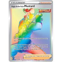 Single Strike Style Mustard 177/163 SWSH Battle Styles Full Art Holo Hyper Rare Trainer Pokemon Card NEAR MINT TCG